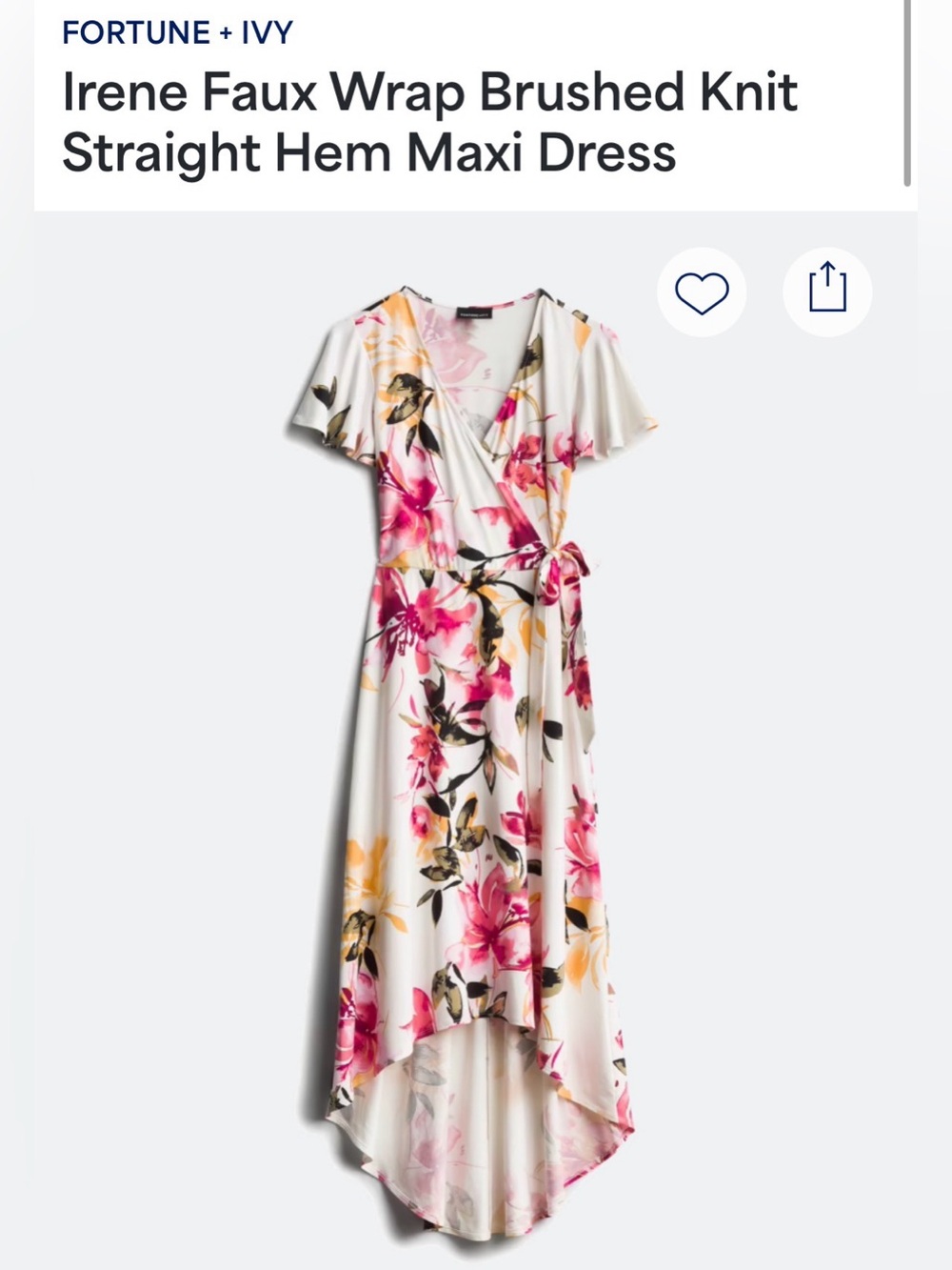 Faux Wrap Dress (L)